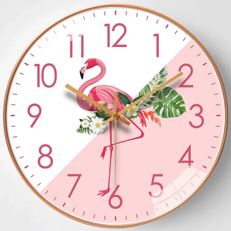 Horloge Mural Chat Mignon Lotus Nordique Silencieuse