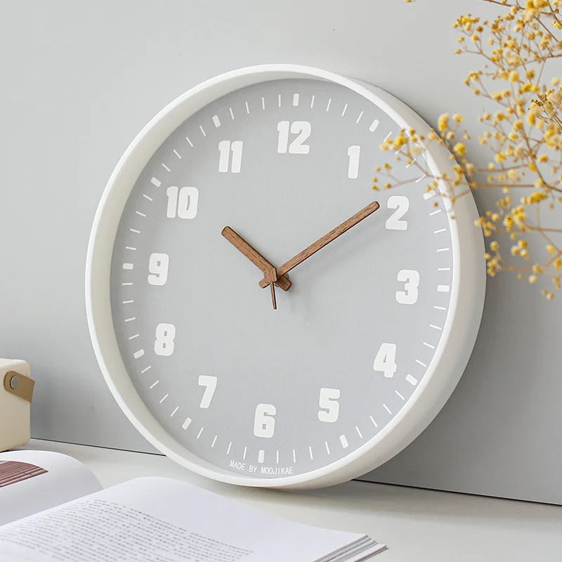 Horloge Mural Nordique Minimaliste Silencieuse Design Instagram