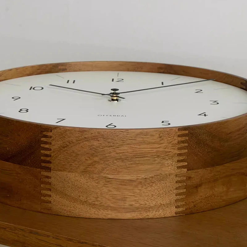 Horloge Mural Japonaise Double Face Bois Massif Luxe.