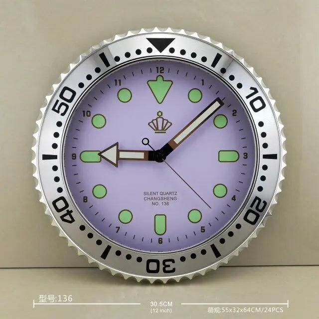 Horloge Mural Silencieuse Design Rôle Moderne Luxe