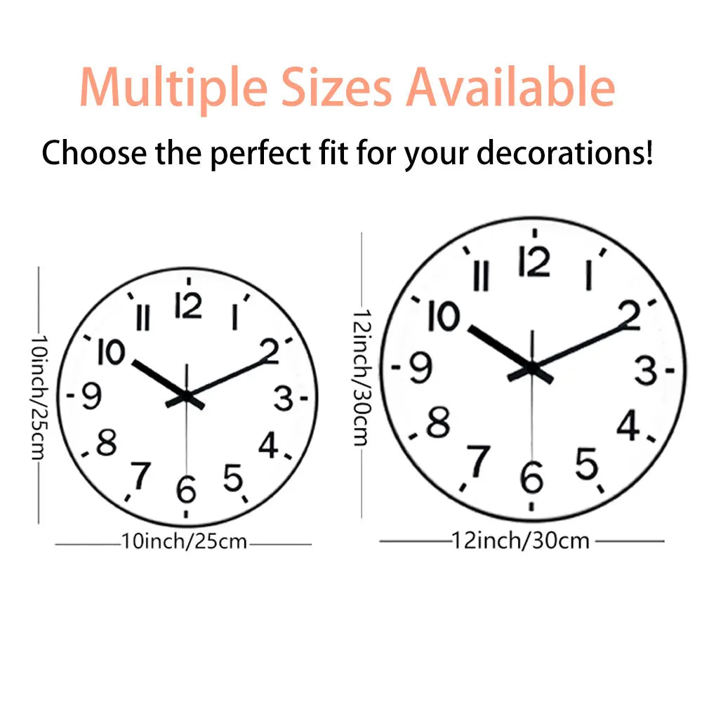 Horloge Murale Éducative Enfant Apprentissage Temps Chiffres Colorés