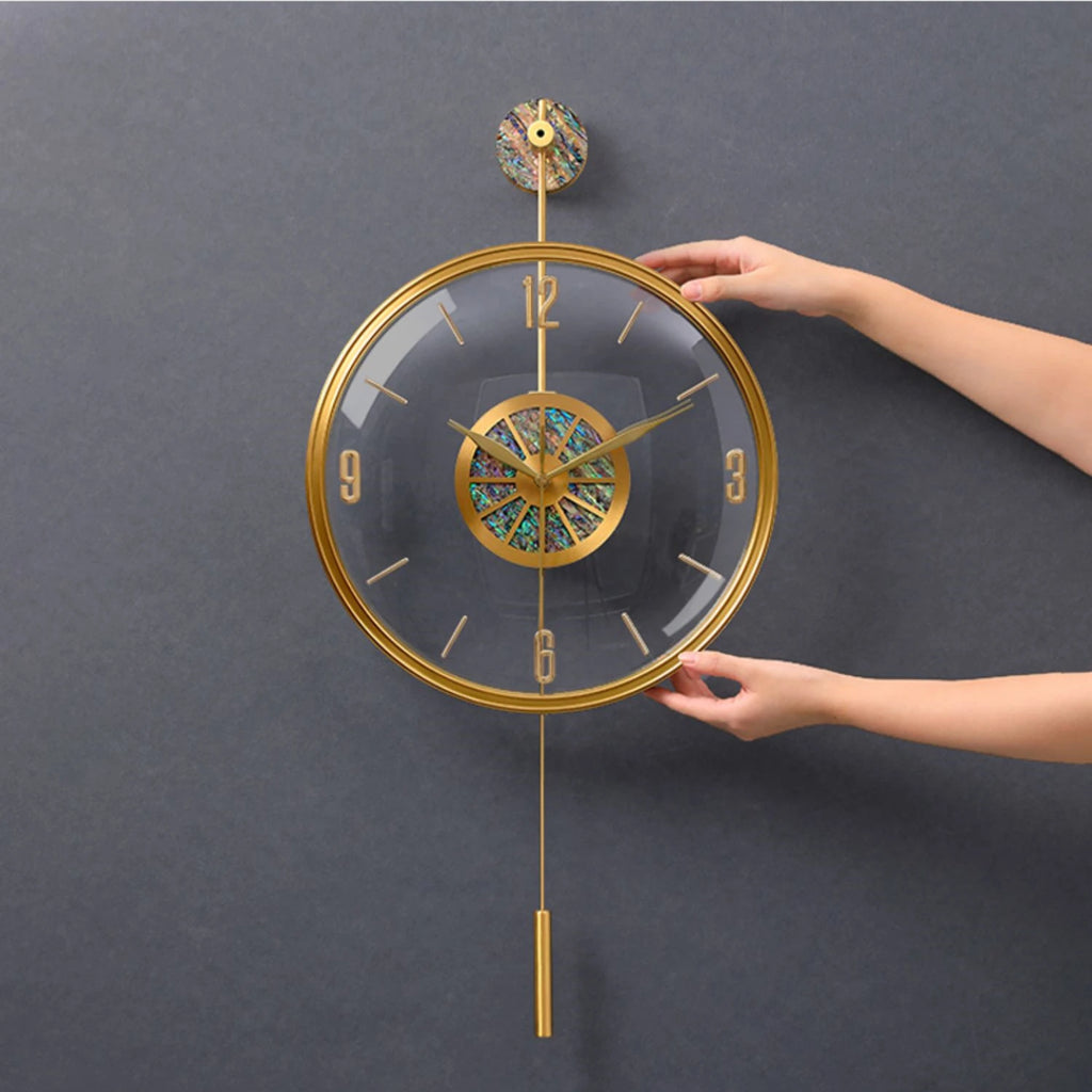 Horloge Mural Grande Luxe Pendule Silencieuse Nordique